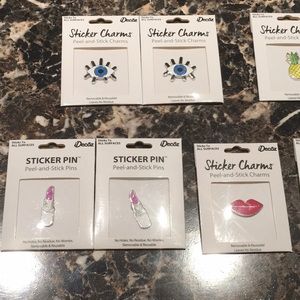 Adorable Peel-and-Stick Phone Sticker Charms